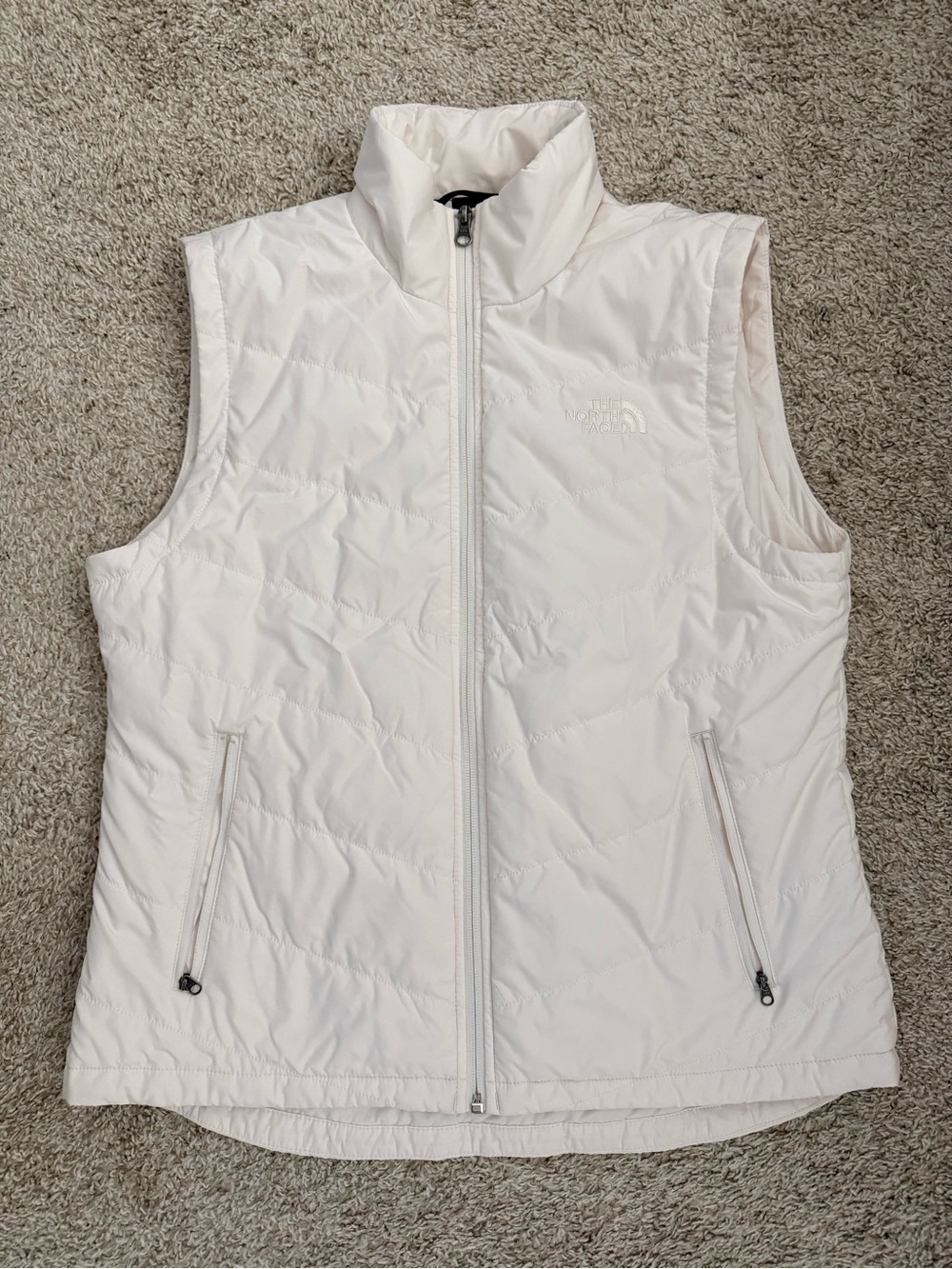 The North Face Women’s White Insulated Vest